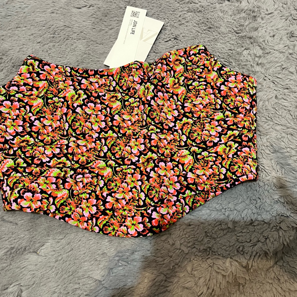 Floral tube top